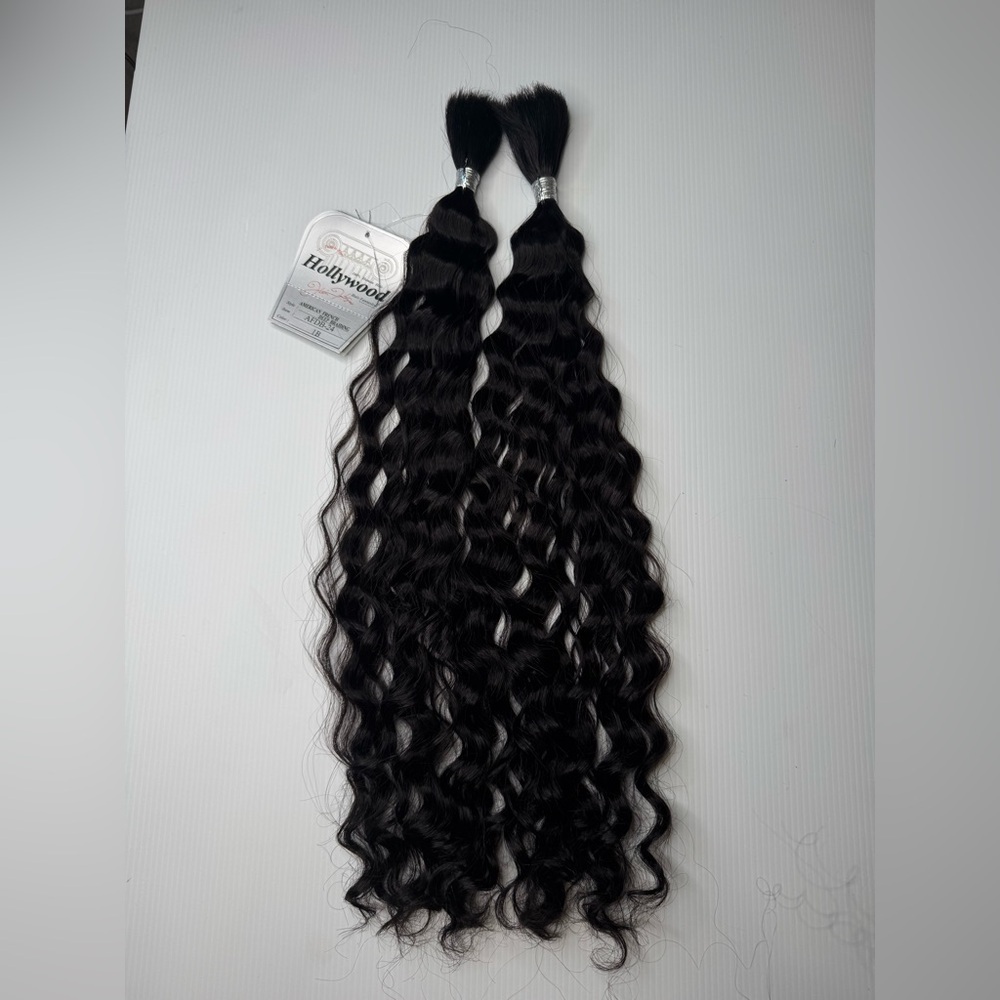 24 In 100% Human hair Black American French deep braiding Hair Extensions - Picture 5 of 6
